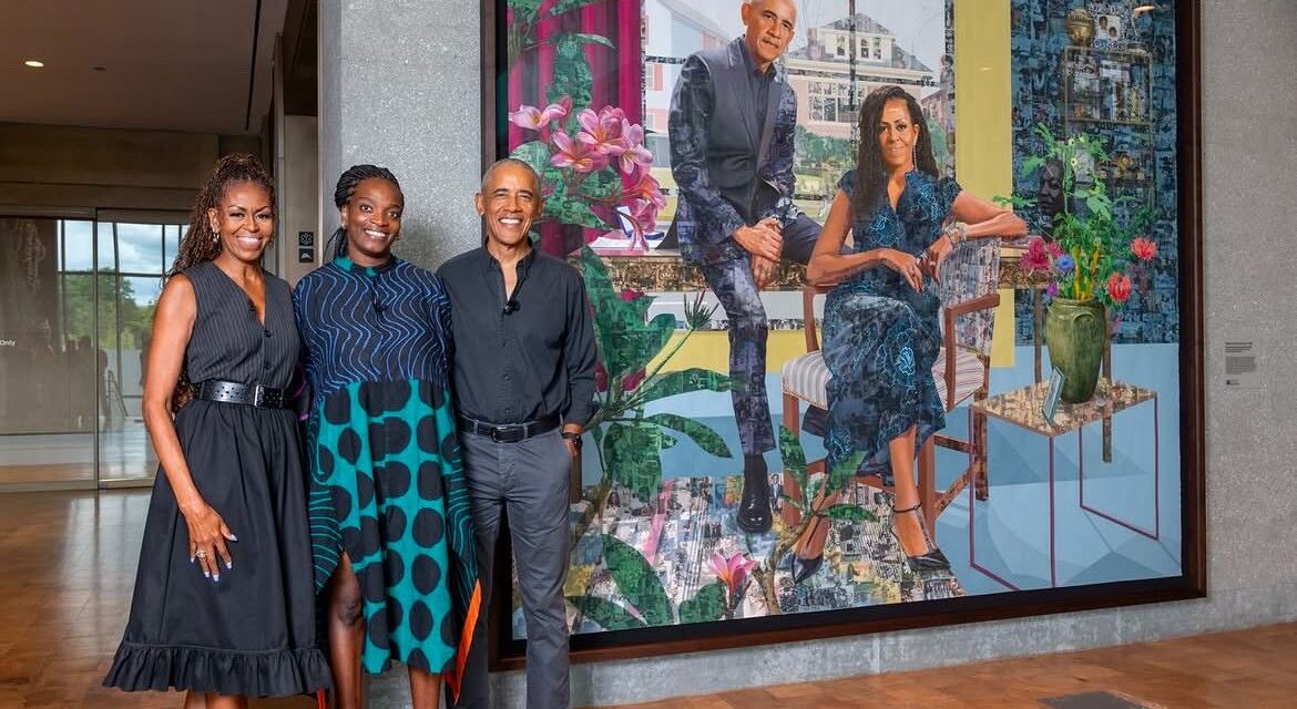 Nigeria’s Njideka Akunyili shines bright as the artist for the imposing Obamas presidential library center