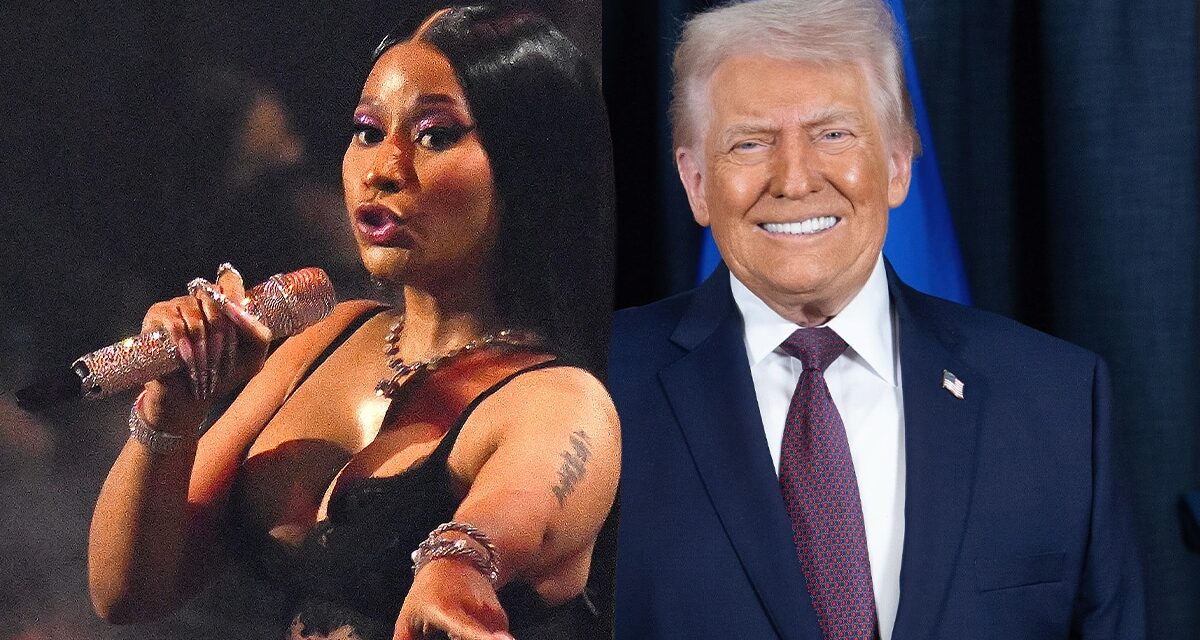 President Trump likes Nicki Minaj’s backside, and he had no qualms letting the whole world in on it